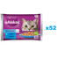 WHISKAS Adult 52x85g Vlhké krmivo Fish Delicacies pro dospělé kočky v želé s: lososem, tuňákem