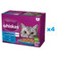 WHISKAS Adult 48x85g Vlhké krmivo Fish Delicacies pro dospělé kočky v želé s: losos, tuňák, treska, bílá ryba