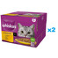 WHISKAS Adult Drůbeží hostina v omáčce 48x85 g kousky s kuřecím masem, kachnou, drůbeží a krůtím masem pro dospělé kočky