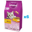 WHISKAS Adult 6x1,4 kg Kompletní krmivo pro dospělé kočky s lahodným kuřecím masem