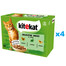 KITEKAT Delikatne Smaki sáček 48x85 g kompletní mokré krmivo pro dospělé kočky s krůtou, králíkem a drůbeží v omáčce