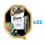 SHEBA Sauce Collection tác 22x85 g kompletní mokré krmivo pro dospělé kočky, kousky s telecím masem v omáčce