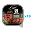 CESAR Natural Goodness Mus tác 16x100 g kompletní mokré krmivo pro dospělé psy s hovězím masem, zdobené zelenými fazolkami, mrkví a lesním ovocem