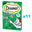 DREAMIES Krémové doplňkové krmivo s lahodnou kočičí trávou pro kočky 44x10 g