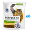 PERFECT FIT Senior 7+ 6x750 g kompletní krmivo pro starší kočky, bohaté na kuřecí maso