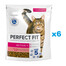 PERFECT FIT Active 1+ 6x750 g kompletní krmivo pro dospělé kočky s vysokým obsahem hovězího masa