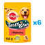 PEDIGREE Tasty Bites Chewy Slices psí pamlsky s hovězím masem 6x155g