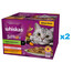 WHISKAS Adult Tasty Mix Výběr šéfkuchaře v omáčce, 48 × 85 g, kousky s hovězím masem, lososem, kuřecím masem a krůtím masem, kuřecím masem a treskou pro dospělé kočky