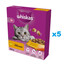 WHISKAS Senior 5x800g suché krmivo s lahodným kuřecím masem pro starší kočky