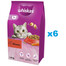 WHISKAS Adult 6x1,4 kg Kompletní krmivo pro dospělé kočky s lahodným hovězím masem
