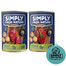 SIMPLY FROM NATURE Kozí maso a brambory+ Koňské maso a brambory 400 g x 12 ks. + víčko na konzervy