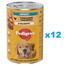 PEDIGREE Adult konzerva 12x1200g kompletní mokré krmivo pro dospělé psy s kuřecím masem a mrkví v želé