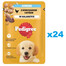 PEDIGREE Junior kapsičky 24x100g mokré krmivo pro štěňata v kouscích želé bohaté na kuřecí maso