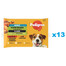 PEDIGREE Výběr příchutí v omáčce 52x100g mokré krmivo pro dospělé psy hovězí a jehněčí maso, krůta a mrkev