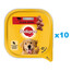 PEDIGREE Adult vanička 10x300 g krmivo pro psy s hovězím masem a játry v pěně
