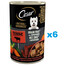 CESAR Natural Goodness v konzervě 6x400 g bohaté na hovězí maso s mrkví, zelenými fazolkami a bylinkami