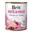 BRIT Pate&Meat chicken&turkey pasztet dla szczeniąt 36 x 800 g kurczak i indyk