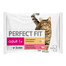 Perfect Fit Kot Adult Beef and Chicken 4x85g - krmivo pro kočky v hovězí a mrkvové omáčce, kuřecím masem a hráškem 340g