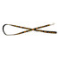 BARRY KING Vodítko pro psa s etnickým vzorem 10mm/120cm černé