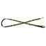 BARRY KING Vodítko pro psa s etnickým vzorem 10mm/120cm zelené