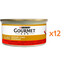 GOURMET Gold Savoury Cake s hovězím masem a rajčaty 12x85 g