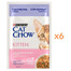 PURINA Cat Chow Kitten Jehněčí s cuketou v omáčce 6x85 g krmivo pro koťata