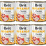 BRIT Pate&Meat chicken 6x800 g paštika s kuřecím masem