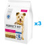 PERFECT FIT Adult 1+ Kompletní krmivo pro dospělé psy malých plemen, bohaté na kuřecí maso 3x2,6 kg