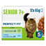 PERFECT FIT Senior 7+ Mix Příchutí 12 x 85g krmivo pro starší kočky