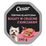 CESAR Classic Teryna s kousky telecího a kuřecího masa 150 g kompletní mokré krmivo pro dospělé psy