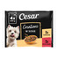CESAR Creations Kuře s hráškem a hovězí s mrkví v omáčce 4×100 g mokré krmivo pro dospělé psy