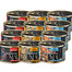 MAU Pate and Fillet Mix příchutí Hovězí, krůtí a ryba 12x185 g mokré krmivo pro kočky