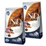 FARMINA N&D Brown Dog Adult Medium Maxi Jehněčí, spirulina, mrkev 2×7 kg