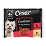 CESAR Creations Kuře s hráškem a hovězí s mrkví v želé 4×100 g mokré krmivo pro dospělé psy