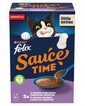 FELIX Sauce Time Chicken and Salmon 6x40g kuřecí a losos, doplňkové mokré krmivo pro kočky