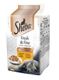 SHEBA Fresh & Fine 6x50g mokré kompletní krmivo pro dospělé kočky v omáčce s kuřecím a krůtím masem