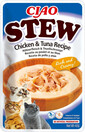 INABA CIAO Stew Pokrm z kuřecího masa a tuňáka pro kočky 40 g