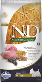 N&D Low Grain Dog Adult Mini Lamb & Blueberry 7kg