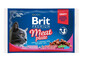BRIT Sada kapsiček Cat Adult Meat Plate 4x100g