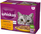 WHISKAS Adult kapsička 12x85g Drůbeží krmivo v želé s: kuřetem, kachnou, drůbeží, krůtou