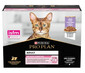 PURINA PRO PLAN Delicate Digestion s krůtou v omáčce Multipack 10x85g mokré krmivo pro kočky s citlivým trávicím systémem