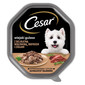 CESAR 150 g vlhké kompletní krmivo pro dospělé psy v omáčce s jemným krůtím hovězím masem a bylinkami