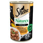 SHEBA konzerva 400g Nature's Collection s krůtím, drůbežím srdcem a rybím olejem s mrkvovou oblohou v terině