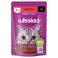 WHISKAS Adult sáček 85g vlhkého krmiva pro kočky s hovězí omáčkou pro dospělé kočky