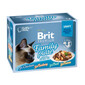 BRIT Premium by Nature Cat Delicate Fillets in Gravy Family Plate 12x85g krmivo v omáčce pro dospělé kočky
