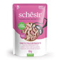 SCHESIR Jelly Adult Tuna&Chicken&Ham Tuňák a kuře se šunkou v želé pro kočky 85 g