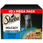 SHEBA Delikatesy Rybí chutě v želé 40x85 g mokrá strava pro kočky