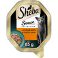 SHEBA Sauce Collection s krůtím masem v bílém sosu 85 g paštika pro kočky