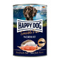 Happy Dog Sensible Pure Germany je kompletní mokré krmivo pro dospělé psy všech plemen, kteří hledají čistou a přirozenou výživu založenou na jediném zdroji bílkovin. Tato unikátní receptura byla vytvořena, aby vašemu psovi poskytla nejkvalitnější ingredience v lahodné formě.  Klíčové vlastnosti produktu: 100% monoproteinová receptura: 100% hovězí maso jako jediný zdroj živočišných bílkovin, ideální pro psy s citlivým trávicím systémem a pro eliminační diety. Čisté ingredience: Obsahuje pouze hodnotné maso a droby (srdce, plíce, játra) z hovězího masa, bez zbytečných plnidel.  Žádné zbytečné přísady: Receptura neobsahuje sóju ani další rostlinné přísady, což zajišťuje vysokou stravitelnost a minimalizuje riziko alergií.  Kompletní: Obohaceno o vysoce kvalitní vitamíny a minerály, poskytuje komplexní podporu pro zdraví, vitalitu a optimální kondici vašeho psa. Všestranné použití: Ideální pro samostatné krmení, jako základ pro domácí jídla nebo v kombinaci s vločkami Happy Dog Flocken Mixer pro obohacení stravy o vlákninu a sacharidy. Rozmanitost stravy: Ideální pro zpestření denních jídel suchého krmiva, poskytuje nové chuťové zážitky a podporuje trávení. Vyberte si Happy Dog Sensible Pure Germany a dopřejte svému psovi každý den čistou chuť přírody a optimální výživu.  Složení: Ryby a vedlejší produkty z ryb (60 % - bílé ryby, losos), minerály Vzhledem k výrobnímu procesu mohou být přítomna stopová množství jiných bílkovin. (Recept obsahuje 39,8 % pitné vody.)  Analytické složky: Hrubý protein 9,2 %, hrubý tuk 5,4 %, hrubý popel 2,4 %, hrubá vláknina 0,4 %, vlhkost 80 %  Doplňkové látky: Vitamíny/kg: Vitamín A (3a672a) 2000 IU, Stopové prvky/kg: Železo (síran železnatý monohydrát 3b103) 30 mg, měď (síran měďnatý pentahydrát 3b405) 1,5 mg, zinek (síran zinečnatý monohydrát 3b605) 25 mg, mangan (síran manganatý monohydrát 3b503) 2 mg, jód (jodičnan vápenatý bezvodý 3b202) 0,5 mg  Doporučení pro krmení: Ideální hmotnost psa v kg Požadavky pro samostatné krmení v g/24 h 2 160 5 320 7,5430 10 540 20 900 30 1230 40 1520 60 2070 80 2570  Poznámka: Tyto údaje jsou přibližné. Individuální požadavky závisí na věku, plemeni, hmotnosti, aktivitě a podmínkách chovu. Krmivo podávejte při pokojové teplotě. Vždy zajistěte pitnou vodu.