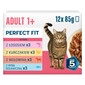 PERFECT FIT Adult 1+ Mix Příchutí 12 x 85g krmivo pro dospělé kočky